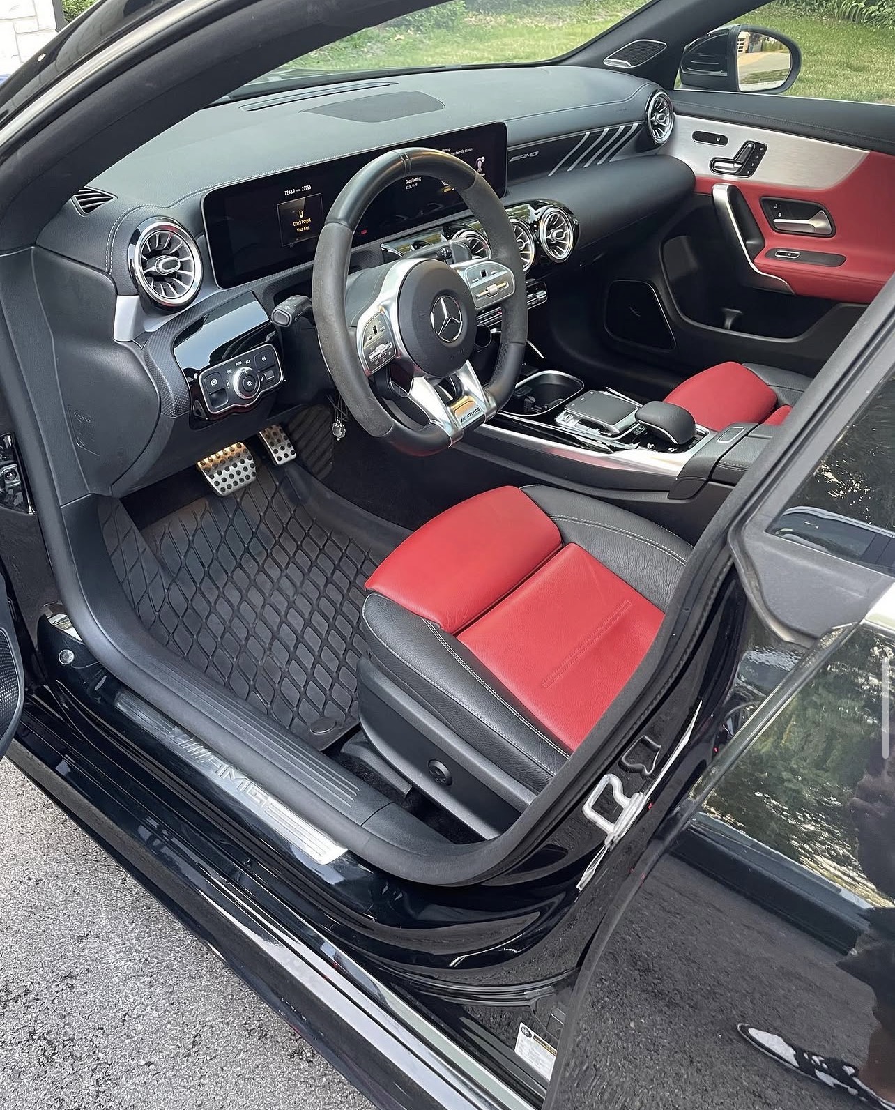 Mercedes-AMG red interior